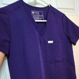 Figs Catarina XXS in Purple Jam. Excellent condition